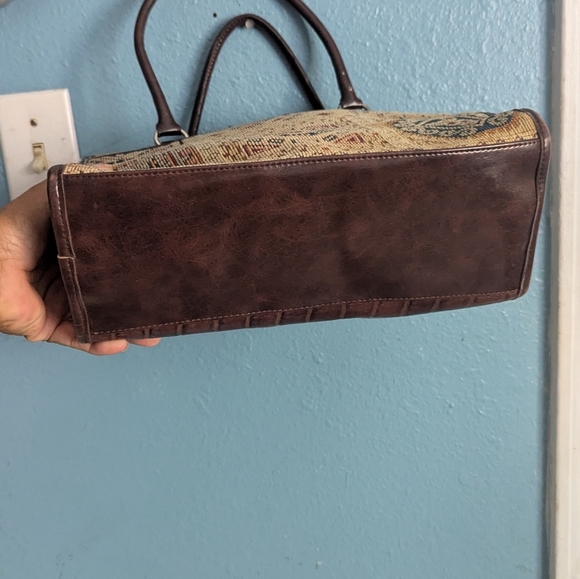 marld Elegant Brown Patterned Handbag - Picture 3 of 4